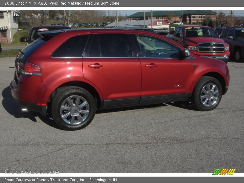 Vivid Red Metallic / Medium Light Stone 2008 Lincoln MKX AWD