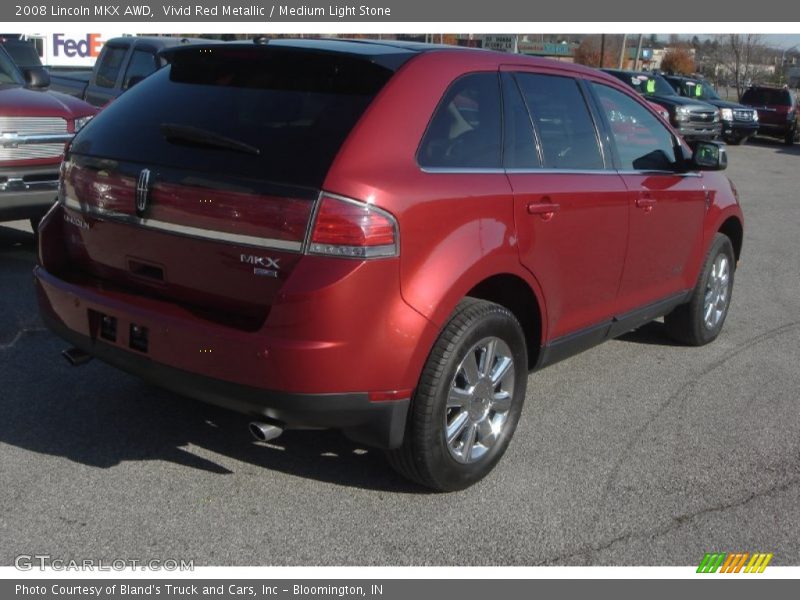 Vivid Red Metallic / Medium Light Stone 2008 Lincoln MKX AWD