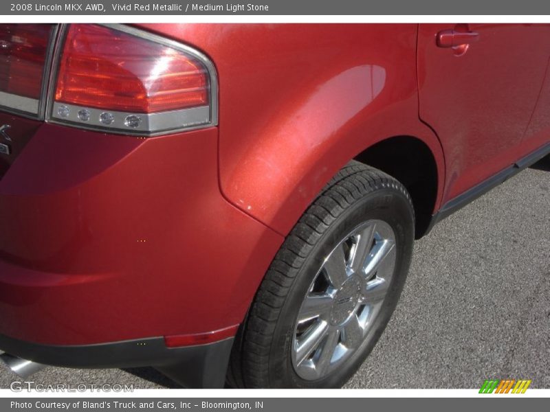 Vivid Red Metallic / Medium Light Stone 2008 Lincoln MKX AWD