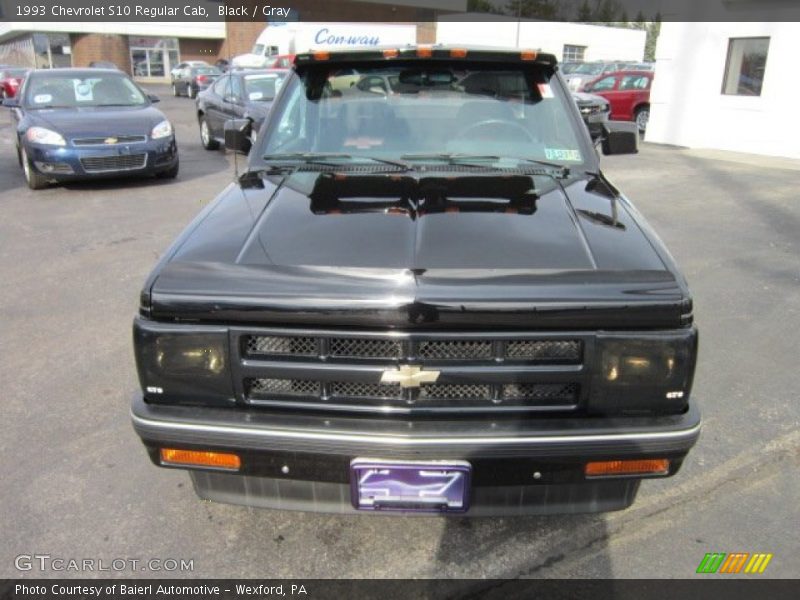 Black / Gray 1993 Chevrolet S10 Regular Cab
