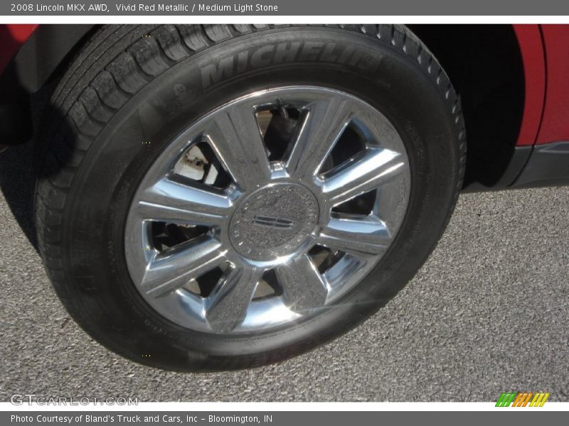Vivid Red Metallic / Medium Light Stone 2008 Lincoln MKX AWD