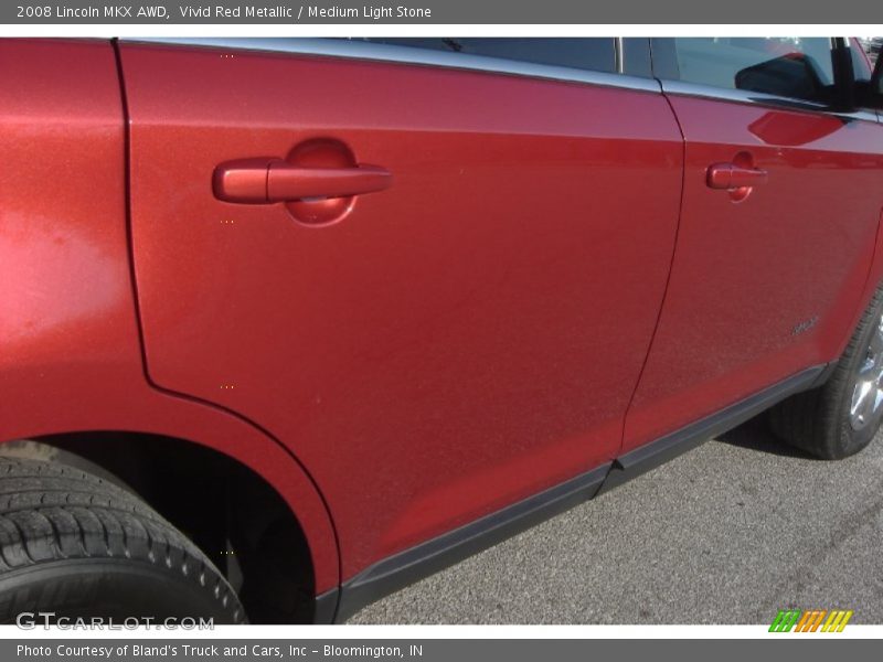 Vivid Red Metallic / Medium Light Stone 2008 Lincoln MKX AWD
