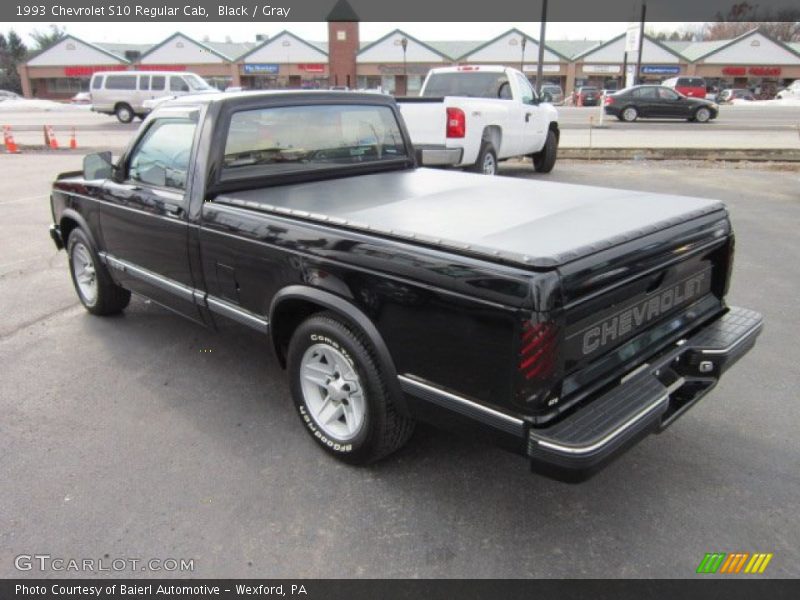 Black / Gray 1993 Chevrolet S10 Regular Cab