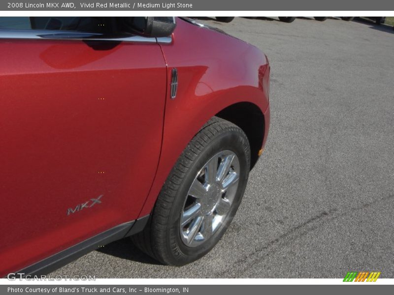 Vivid Red Metallic / Medium Light Stone 2008 Lincoln MKX AWD