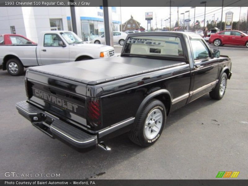 Black / Gray 1993 Chevrolet S10 Regular Cab