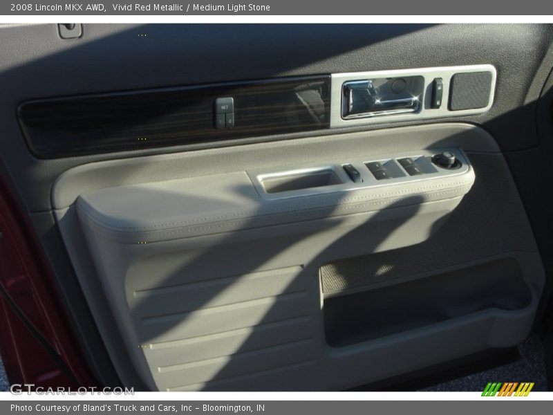 Vivid Red Metallic / Medium Light Stone 2008 Lincoln MKX AWD