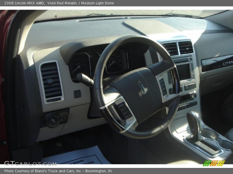 Vivid Red Metallic / Medium Light Stone 2008 Lincoln MKX AWD