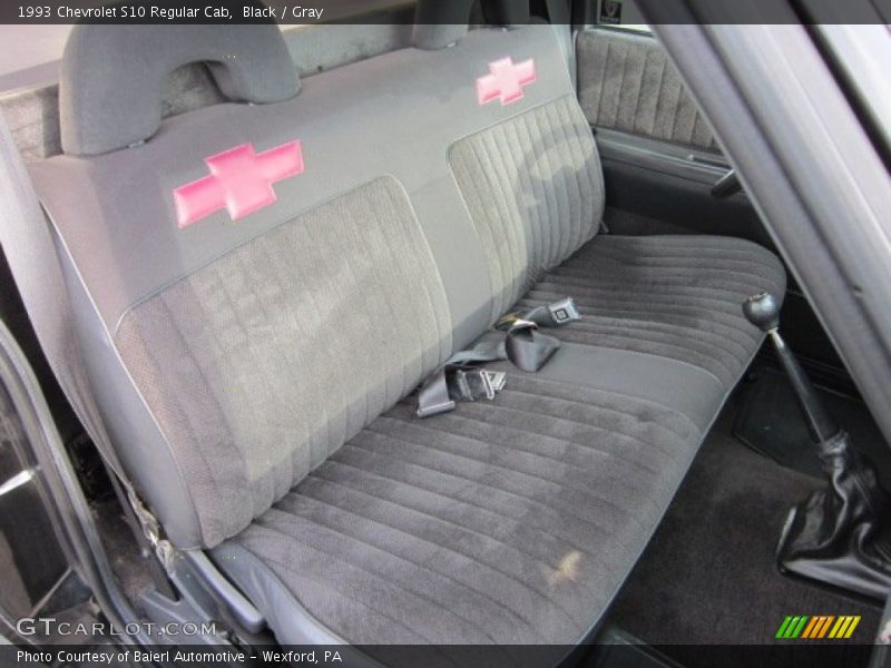 Black / Gray 1993 Chevrolet S10 Regular Cab