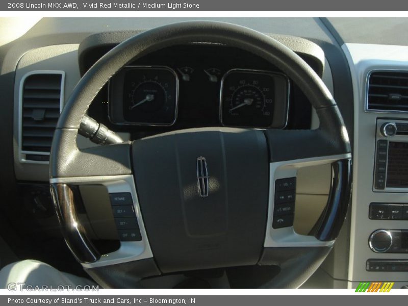 Vivid Red Metallic / Medium Light Stone 2008 Lincoln MKX AWD