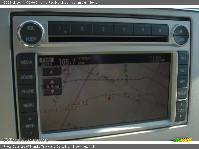 Vivid Red Metallic / Medium Light Stone 2008 Lincoln MKX AWD