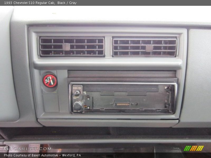 Black / Gray 1993 Chevrolet S10 Regular Cab