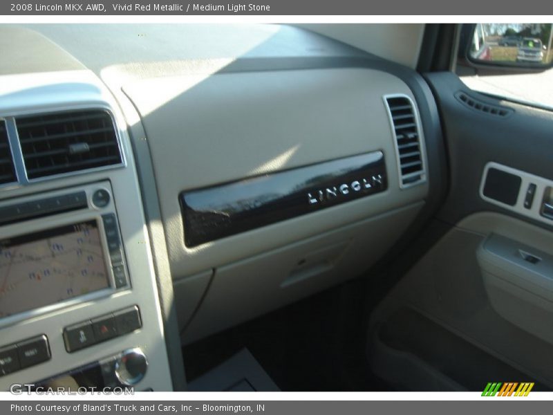 Vivid Red Metallic / Medium Light Stone 2008 Lincoln MKX AWD