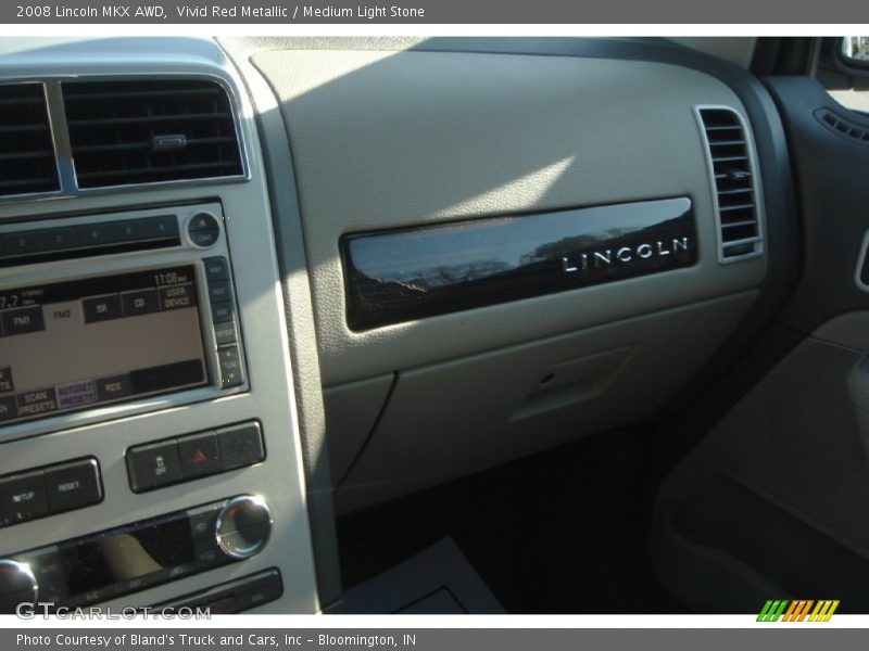 Vivid Red Metallic / Medium Light Stone 2008 Lincoln MKX AWD