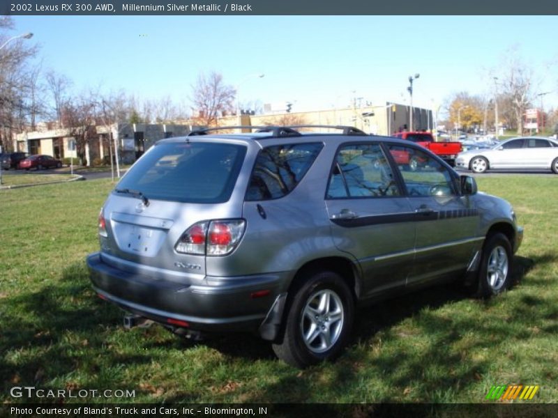 Millennium Silver Metallic / Black 2002 Lexus RX 300 AWD