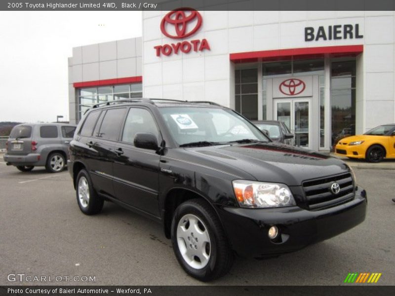 Black / Gray 2005 Toyota Highlander Limited 4WD