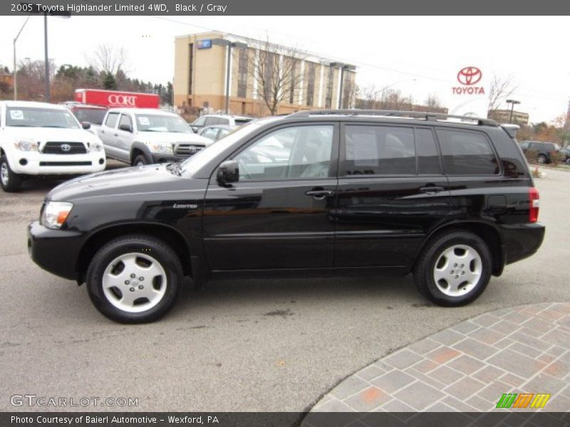 Black / Gray 2005 Toyota Highlander Limited 4WD
