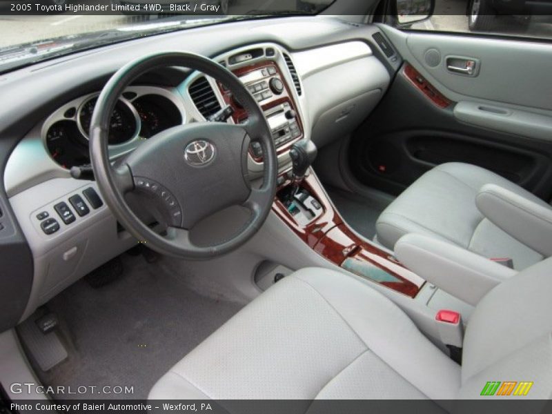 Black / Gray 2005 Toyota Highlander Limited 4WD