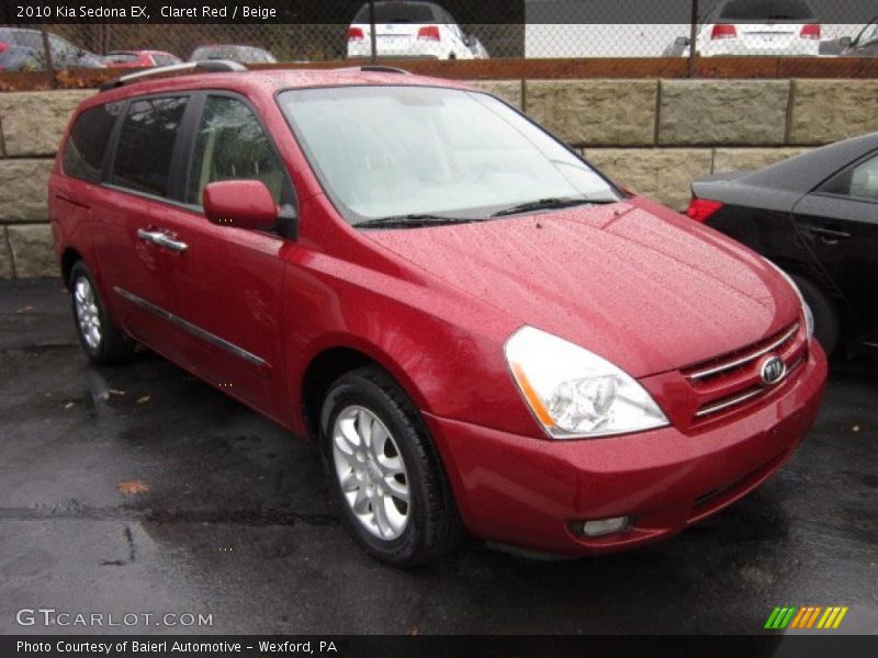 Claret Red / Beige 2010 Kia Sedona EX