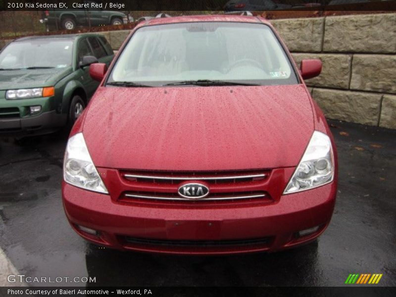 Claret Red / Beige 2010 Kia Sedona EX