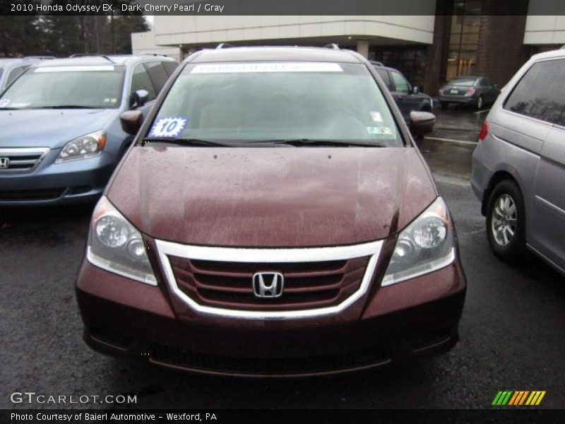Dark Cherry Pearl / Gray 2010 Honda Odyssey EX