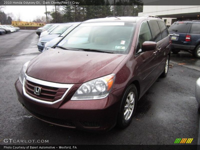 Dark Cherry Pearl / Gray 2010 Honda Odyssey EX