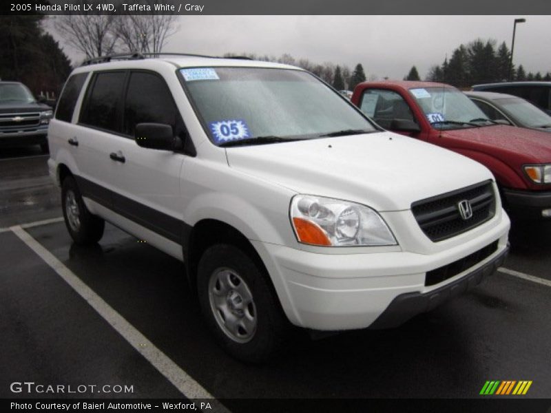 Taffeta White / Gray 2005 Honda Pilot LX 4WD