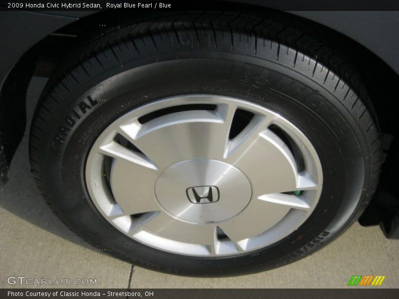 Royal Blue Pearl / Blue 2009 Honda Civic Hybrid Sedan