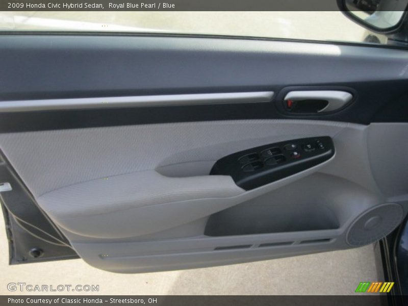 Royal Blue Pearl / Blue 2009 Honda Civic Hybrid Sedan