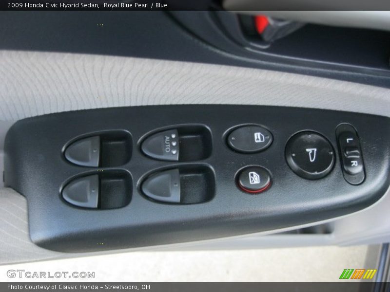 Royal Blue Pearl / Blue 2009 Honda Civic Hybrid Sedan