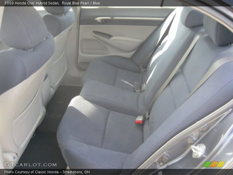 Royal Blue Pearl / Blue 2009 Honda Civic Hybrid Sedan