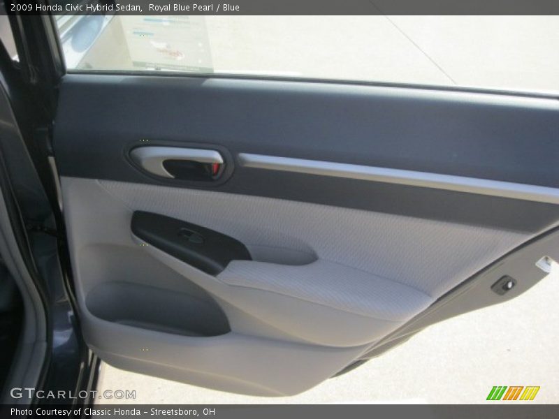 Royal Blue Pearl / Blue 2009 Honda Civic Hybrid Sedan