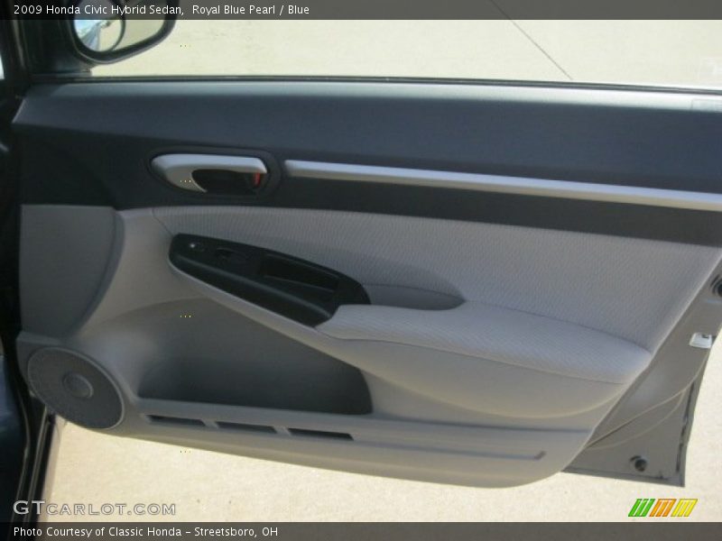 Royal Blue Pearl / Blue 2009 Honda Civic Hybrid Sedan