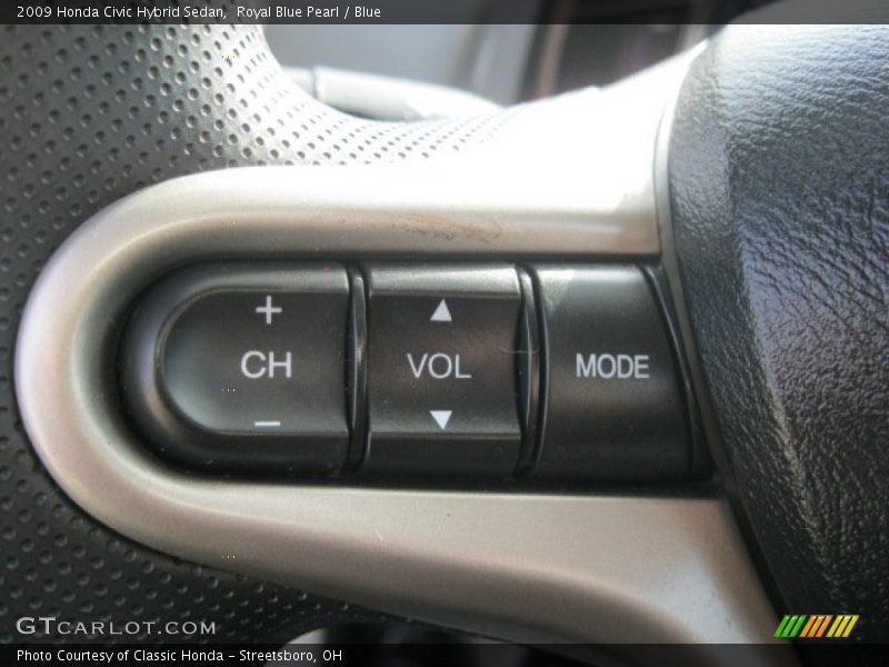 Royal Blue Pearl / Blue 2009 Honda Civic Hybrid Sedan
