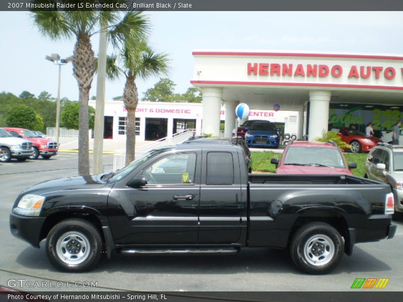 Brilliant Black / Slate 2007 Mitsubishi Raider LS Extended Cab