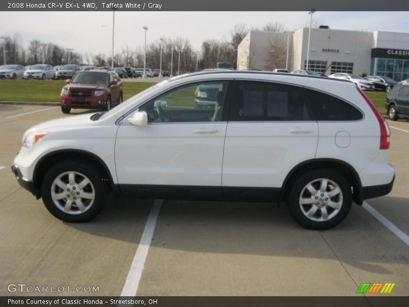 Taffeta White / Gray 2008 Honda CR-V EX-L 4WD