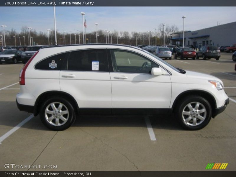 Taffeta White / Gray 2008 Honda CR-V EX-L 4WD