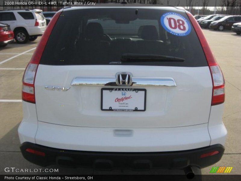 Taffeta White / Gray 2008 Honda CR-V EX-L 4WD