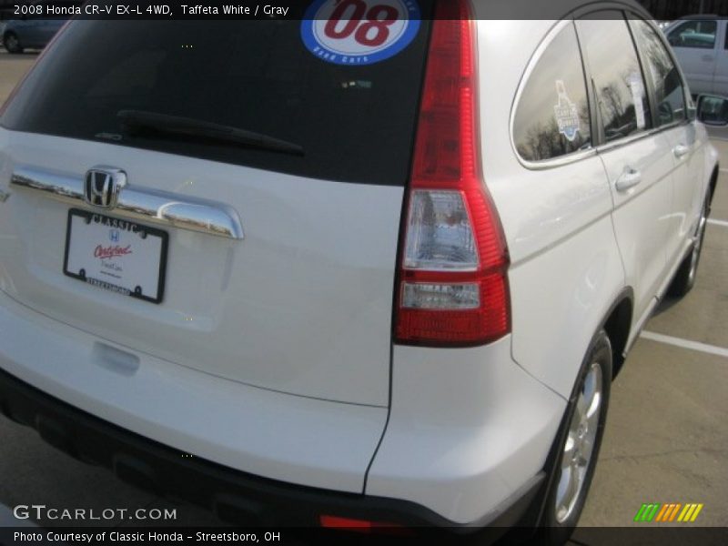 Taffeta White / Gray 2008 Honda CR-V EX-L 4WD