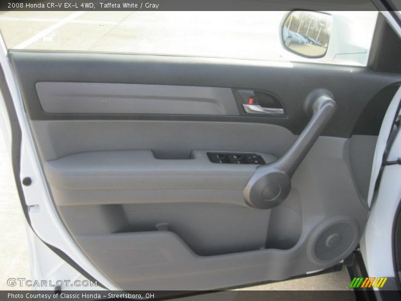Taffeta White / Gray 2008 Honda CR-V EX-L 4WD