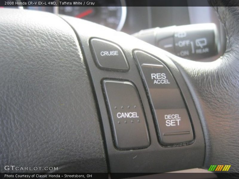 Taffeta White / Gray 2008 Honda CR-V EX-L 4WD