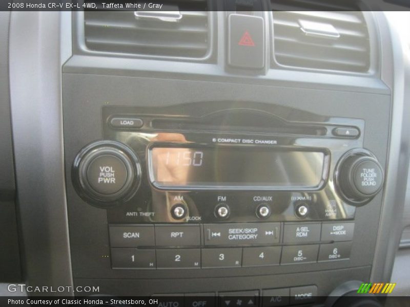 Taffeta White / Gray 2008 Honda CR-V EX-L 4WD