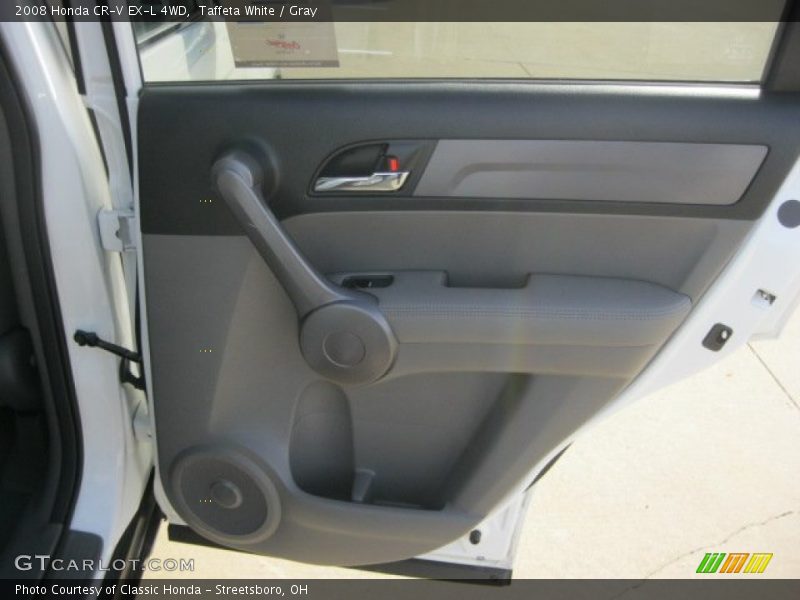 Taffeta White / Gray 2008 Honda CR-V EX-L 4WD