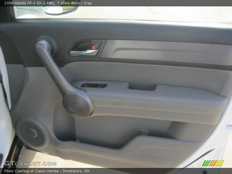 Taffeta White / Gray 2008 Honda CR-V EX-L 4WD
