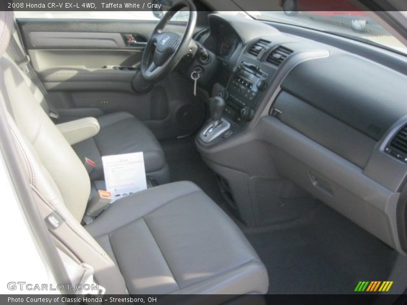 Taffeta White / Gray 2008 Honda CR-V EX-L 4WD