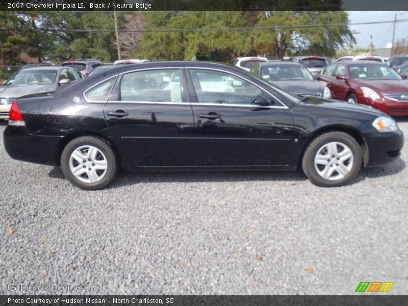 Black / Neutral Beige 2007 Chevrolet Impala LS