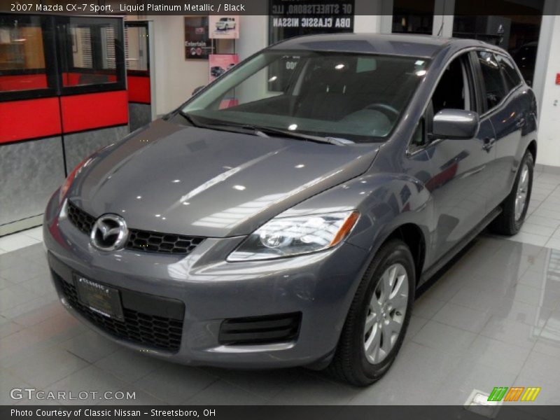 Liquid Platinum Metallic / Black 2007 Mazda CX-7 Sport