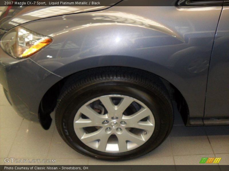 Liquid Platinum Metallic / Black 2007 Mazda CX-7 Sport