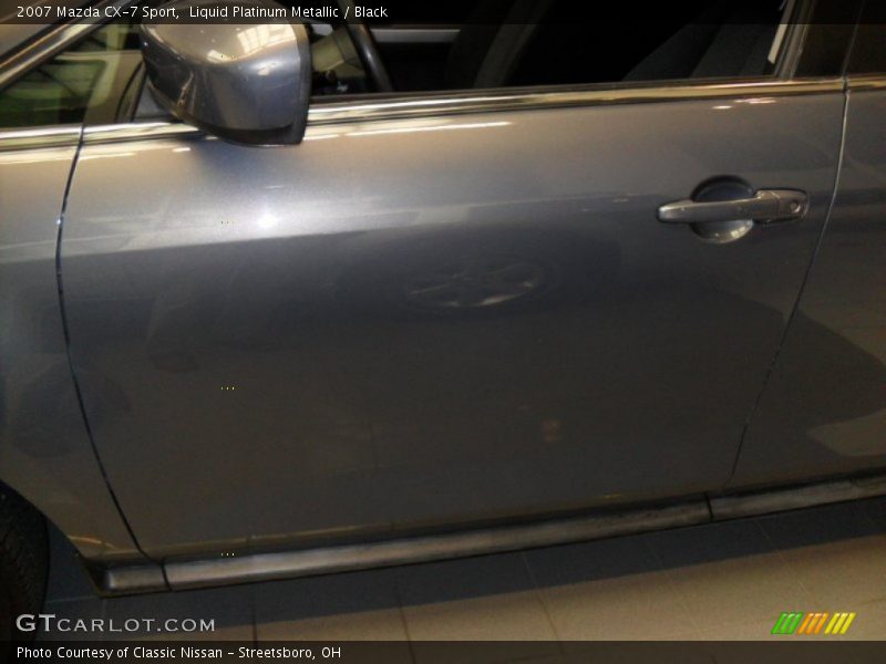 Liquid Platinum Metallic / Black 2007 Mazda CX-7 Sport
