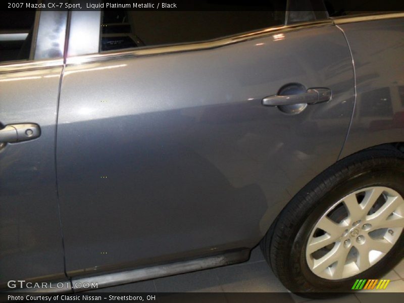 Liquid Platinum Metallic / Black 2007 Mazda CX-7 Sport