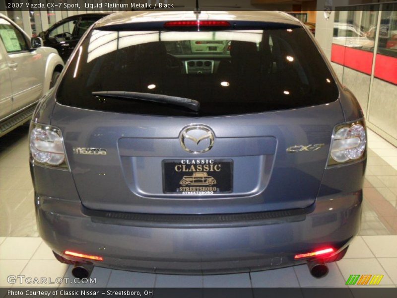 Liquid Platinum Metallic / Black 2007 Mazda CX-7 Sport